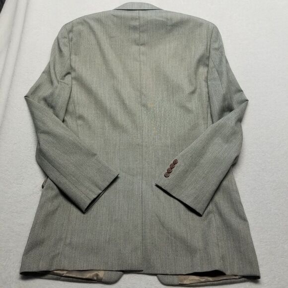 Lauren Ralph Lauren 42L Blazer Sport Coat Jacket 2 Button Gray Basic Business - Picture 8 of 9